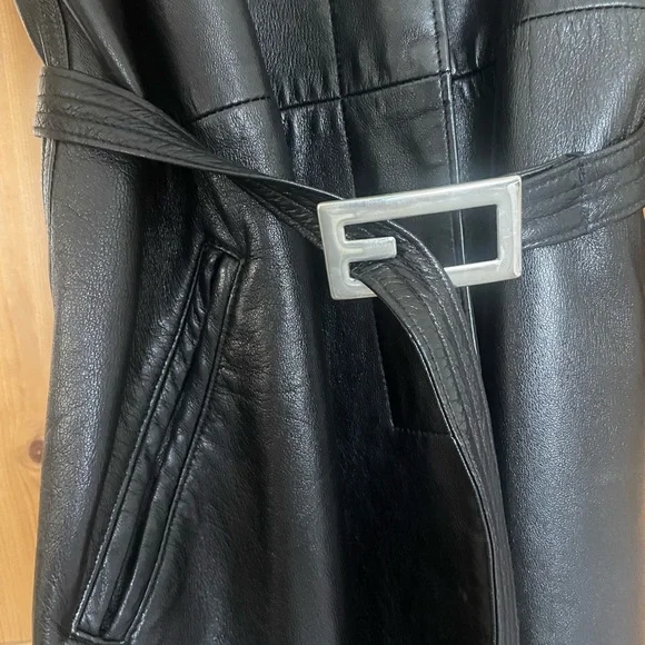 SALE📍📍📍Neto lambskin leather overcoat size small - Picture 4 of 7